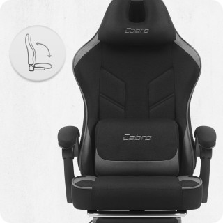 Cabro C504 fekete és szürke szövet gamer szék