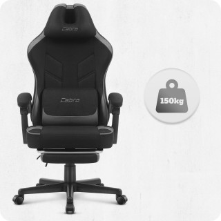 Cabro C504 fekete és szürke szövet gamer szék