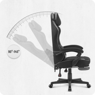 Cabro C504 fekete és szürke szövet gamer szék