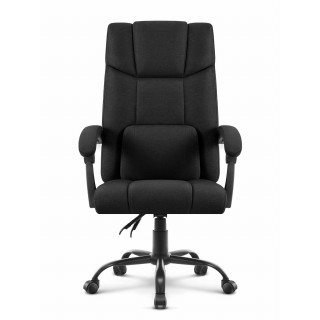 Fekete szövetből készült irodai szék Cabro C505