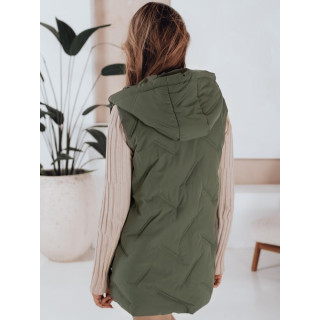 Női zöld steppelt mellény TY5106