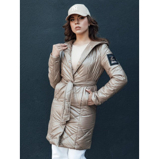 Női steppelt bézs színű kabát TY4411