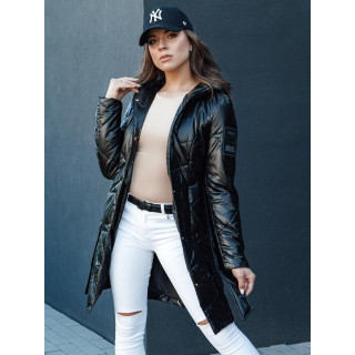 Fekete steppelt női kabát TY4415