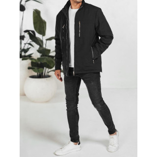 Férfi fekete átmeneti kabát TX5035