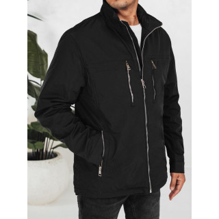 Férfi fekete átmeneti kabát TX5035