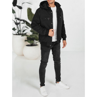 Férfi fekete steppelt dzseki TX5037