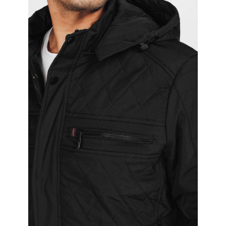 Férfi fekete steppelt dzseki TX5037