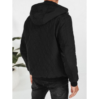 Férfi fekete steppelt dzseki TX5037