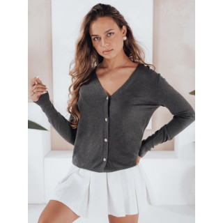 Sötétszürke női pulóver gombokkal MY2498