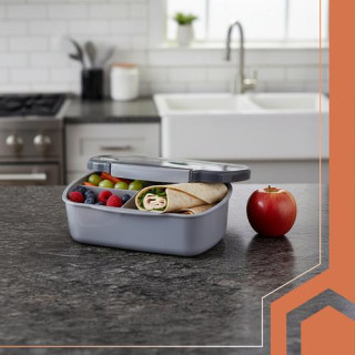 Szürke uzsonnásdoboz - 800 ml