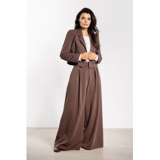 Női bő szárú nadrág barna színben