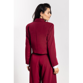 Női bordó kétsoros kabát