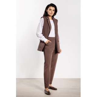 Elegáns barna női mellény