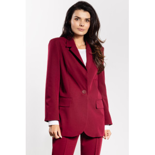 Bordó színű, bő női kabát