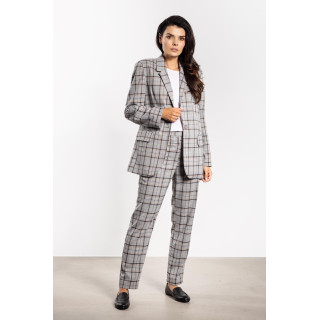Női szürke kockás kabát