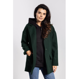 Női zöld túlméretezett kabát