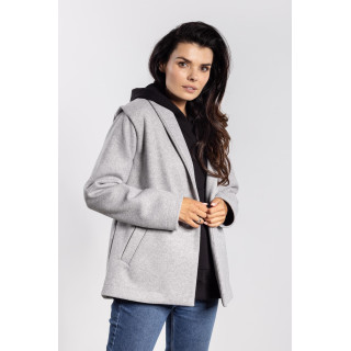 Női polár kabát szürke színben