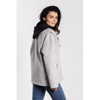 Női polár kabát szürke színben