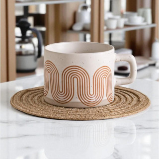 Kerámia bögre geometrikus mintával - 250 ml