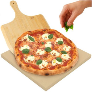 Pizzakő bambusz spatulával
