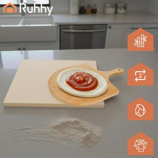 Pizzakő bambusz spatulával