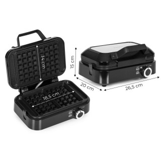 Tapadásmentes gofrisütő 2 nagy gofrihoz