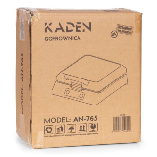 Tapadásmentes gofrisütő 4 nagy gofrihoz 1080-1300 W, KADEN