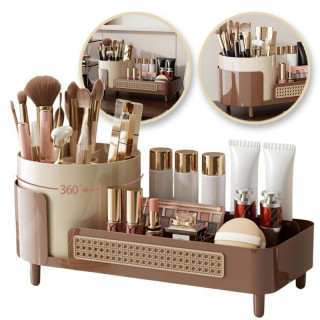 Kozmetikai szervező barna színben