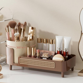 Kozmetikai szervező barna színben