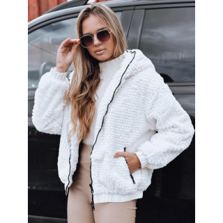Női fehér szőrmekabát TY5270