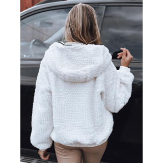 Női fehér szőrmekabát TY5270