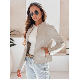 Női szürke bőrkabát TY5214