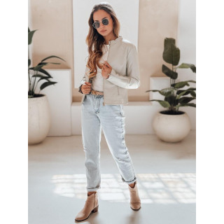 Női szürke bőrkabát TY5214