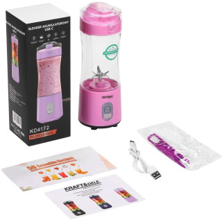 USB-C újratölthető turmixgép 380ml / 2x3000mAh KD4172