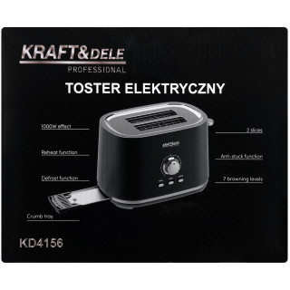 Elektromos kenyérpirító 1000 W teljesítménnyel KD4156