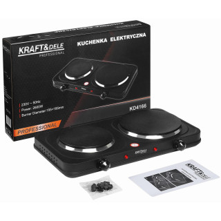 Elektromos tűzhely 2600W 155+185 mm KD4166