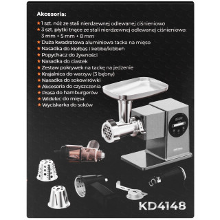 Húsdaráló 4kg/perc 2500W KD4148