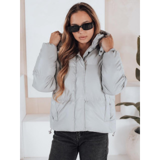 Női szürke steppelt kabát TY5190