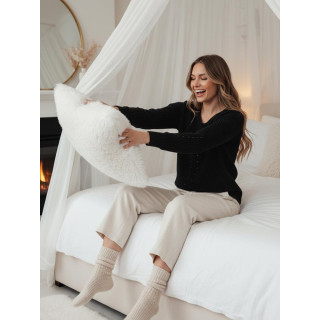 Női fekete pulóver MY2399