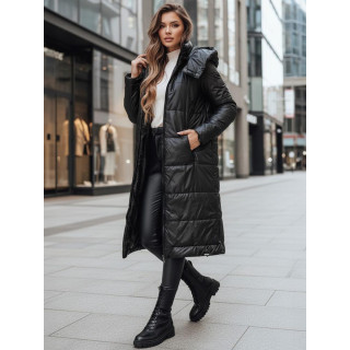 Fekete hosszú női kabát TY5024z