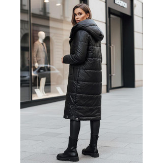 Fekete hosszú női kabát TY5024z