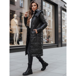 Fekete hosszú női kabát TY5024z