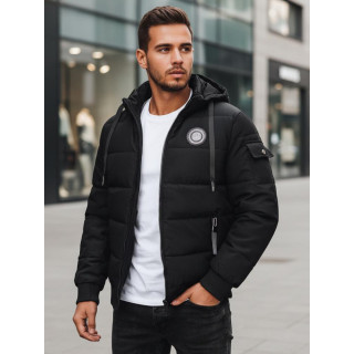 Férfi steppelt kabát, fekete színben TX4638z