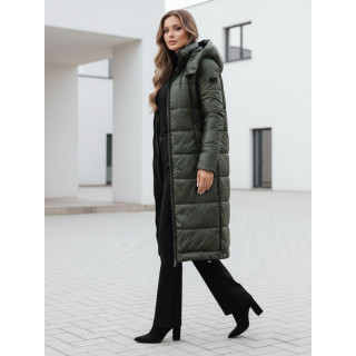 Hosszú, zöld női kabát TY5025