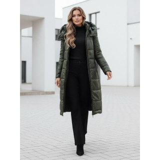 Hosszú, zöld női kabát TY5025