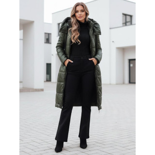 Hosszú, zöld női kabát TY5025