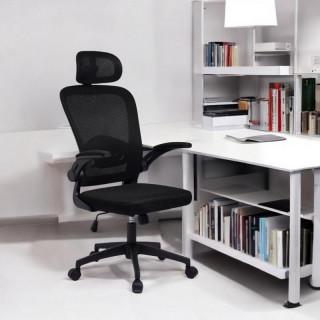 Fekete szövet irodai szék