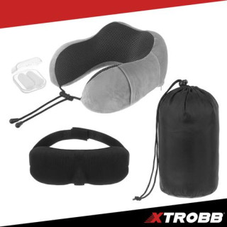 Utazó nyakpárna + szemmaszk és füldugók