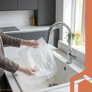 Fehér csúszásgátló fiókszőnyeg