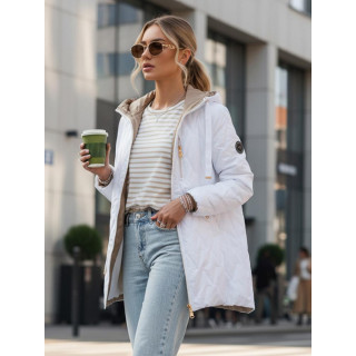 Fehér átmeneti női kabát TY5564